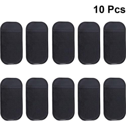 10PCS Black Anti-Slip Car Dash Sticky Gel Pad Non-Slip Universal Mount Holder Mat Washable Silicone Gel Pad Car Accessories Hot