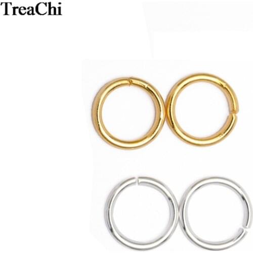 100Pcs DIY Jewelry Earring Finding 4mm Split Clasp Hook Accessories Alloy Single Loops Jump Rings Mobile Charms Dangle Connector