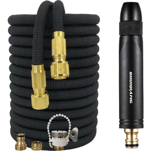 16-125FT Garden Irrigation Water Hose Expandable High Pressure Car Wash Plastic Pipe Flexible Magic Hose Garden Watering Tools