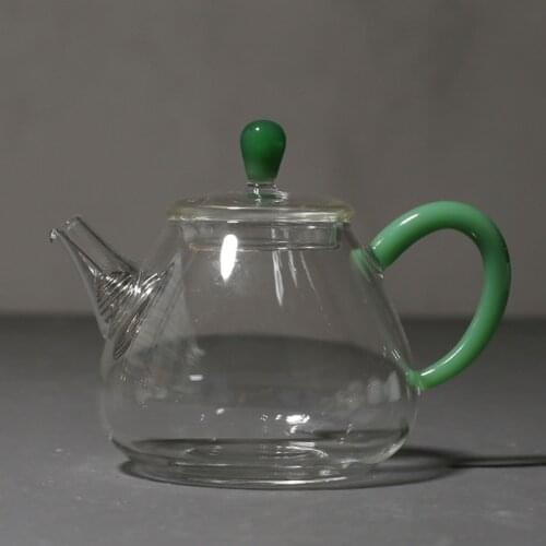 200ml Teapot Heat Resistant Glass Pot Creative Transparent Tea Kettle Chinese Kung Fu Tea Set Teaware Coffee Kettle Deocor Craft