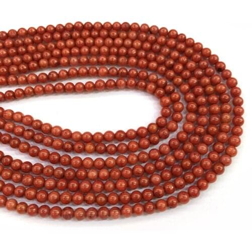2020 New Ladies DIY Bracelet Necklace Jewellery Beads length 38cm Exquisite Gift Red Coral Beads Size 3mm