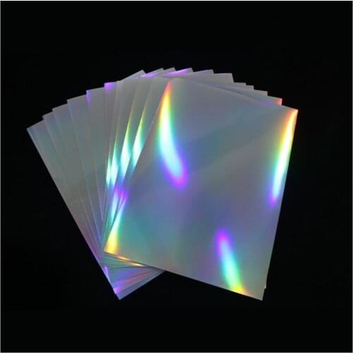 5pcs/lot Waterproof A4 Blank HOLOGRAM SILVER Sticker Label Paper for Inkjet printer High quality professional special layer