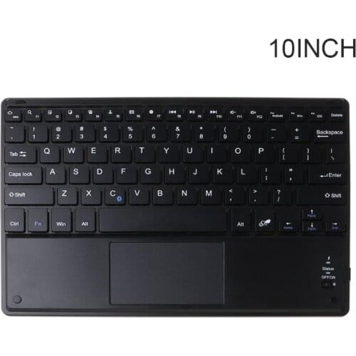 7/9/10 Inches Wireless Bluetooth Lightweight Keyboard with Touchpad Cellphone Tablet Keyboard Portable Travel Keypad