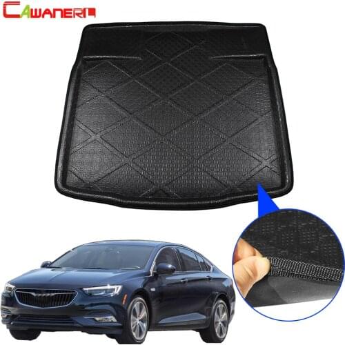 Cawanerl Car Tail Trunk Mat Rear Tray Boot Liner Floor Cargo Protector Carpet Luggage Kick Pad Styling For Buick Regal 2009-2016
