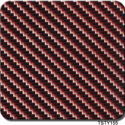 CSTY155 0.5mX20m hydrographic film transfer hydrographic film red carbon fiber