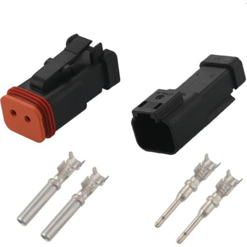 DT 2 Pin Deutsch Waterproof Female Male Automotive Terminal Connector Plug For Mazda