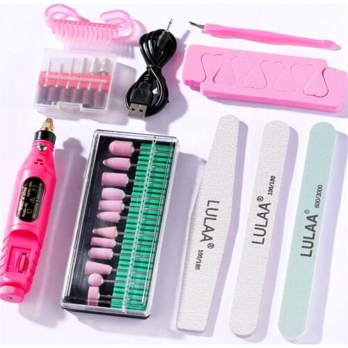 Electric Nail Drill Manicure Drill Nail Polisher Portable Nail Drill Machine Nail Filer Electric Strong Nail Drill Pen Pedicure