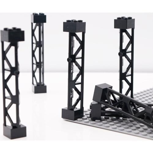 City Military Bricks Stents Column 2x2x10 Support Girders beam Vertical Car Accessories Toys Technic Parts Bulk Building Blocks