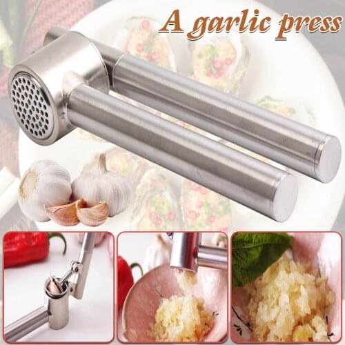 Creative Garlic Press Crusher 430 Stainless Steel Household Cooking Vegetables Ginger Garlic Press Garlic Minced Garlic Masher