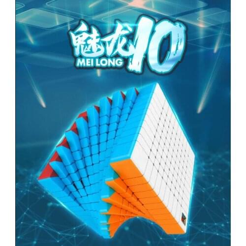 Meilong 10x10 Cube Stickerless Cubo Magico Educational Toys for X'mas gift idea Drop Shipping