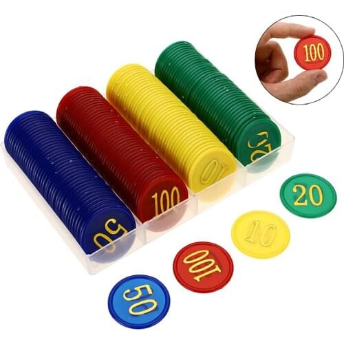 160 Pcs European Poker Chips Set Digital Chips Professional Coins Poker Game Coins Poker Game Accessories