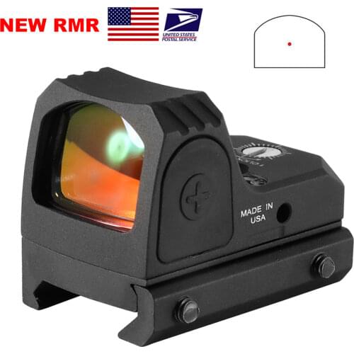 NEW Mini RMR Red Dot Sight Collimator Rifle Reflex Sight Scope fit 20mm Weaver Rail For Airsoft / Hunting Rifle