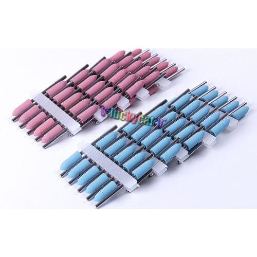 Equipment 2.35mm Shank Dental Silicone Polishing Burs Rubber Polishers 100pcs