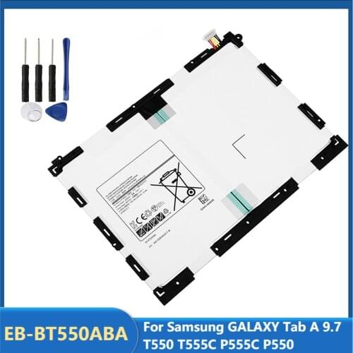 Original Replacement Tablet Battery EB-BT550ABA For Samsung GALAXY Tab A 9.7 T550 T555C P555C P550 EB-BT550ABE 6150mAh