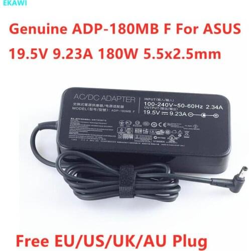 Genuine ADP-180MB F 19.5V 9.23A 180W 5.5x2.5mm AC Adapter For ASUS G75VW G752VY G750JX G750JW MSI Laptop Power Supply Charger
