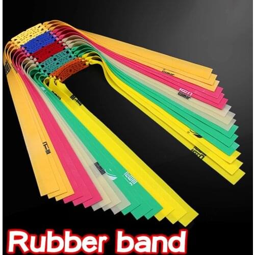 5/20pcs Flat Rubber Band Catapult Bow Natural Latex Elastic Resilient Rubber Band Slingshot Accessories Outdoor Hunting Shooting