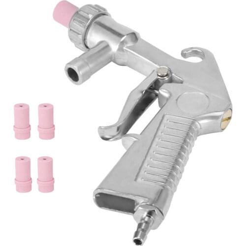 Pneumatic Sand Blaster Aluminum Alloy Handheld Sandblasting Machine Car Wheel Hub Fence Brickwork Derusting Spray Gun Airbrush