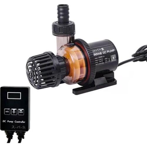 Submersible Water Pump with Controller Silent Swirl DC Aquarium Pump Powerful Return Pump For Salt/Freshwater Fish Tank Ponds