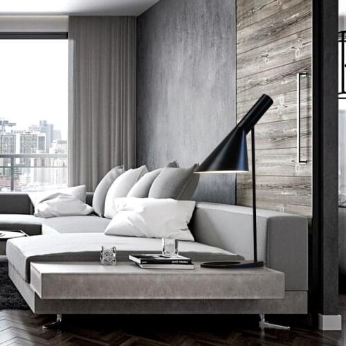 Simple fashion head bed light in the bedroom American E27 retro wrought iron living room study Work desk lamp