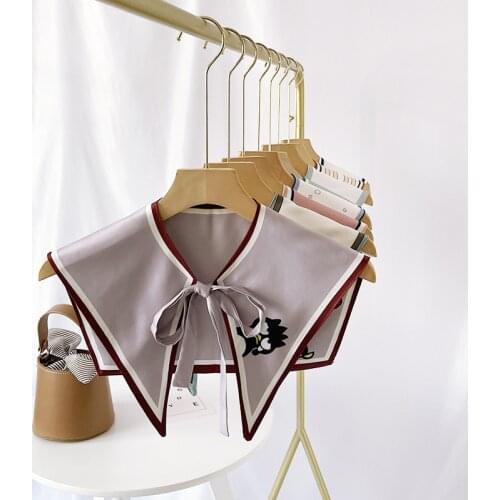 Cartoon lacing Outside Shawl Bandage Air Conditioning Room Women Shoulder Sleeve Fake Collar Scarf sun protection W166