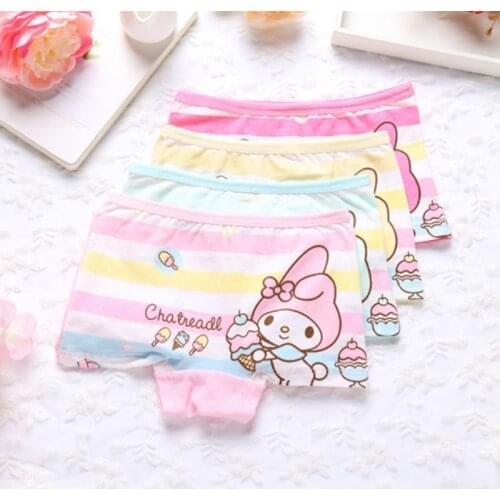 4pcs/lot Cool Cartoon Kids boxer girl Underwear for Children Boxer Underpants Briefs girls Underwear Pants for 2-9years