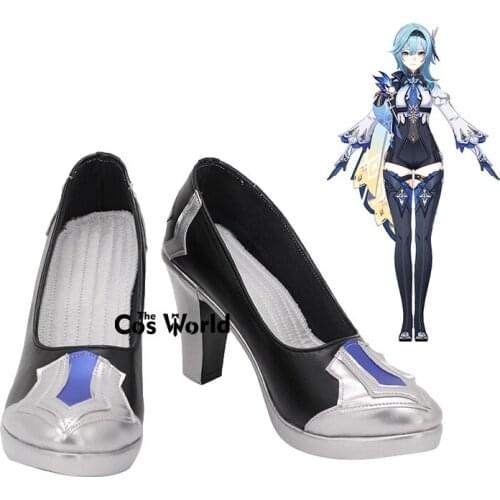 Genshin Impact Eula Lawrence Games Customize Cosplay High Heels Shoes