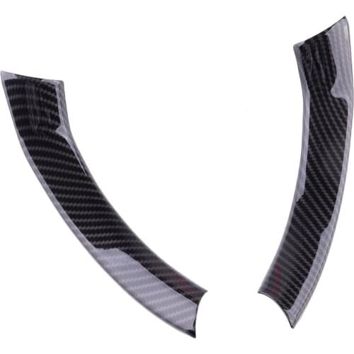 1 Pair ABS Carbon Fiber Style Interior Steering Wheel Cover Trim Frame Fit For Alfa Romeo Giulia 2017 Car Accessories