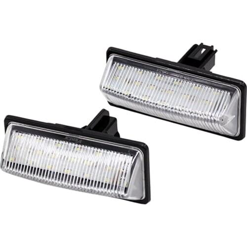 2Pcs/Set HAUSNN LED Car Number License Plate Light for Nissan TEANA TIDDA NV350 Sunny Sylphy Sentra Quest MURANO Altima JX35
