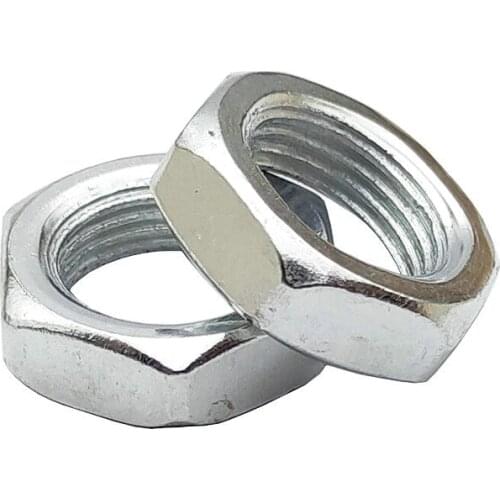 20PCS/Lot Inner Thread M6 M8 4mm Hex Nut Metric Fastener Screw Galvanized Carbon Steel Hexagon Bolt Hardware Lighting Fitting