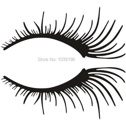 20 x JDM New Design Creative Decorations Car Styling Car Eyelash Whole Body Stickers Pattern Vinyl Decals