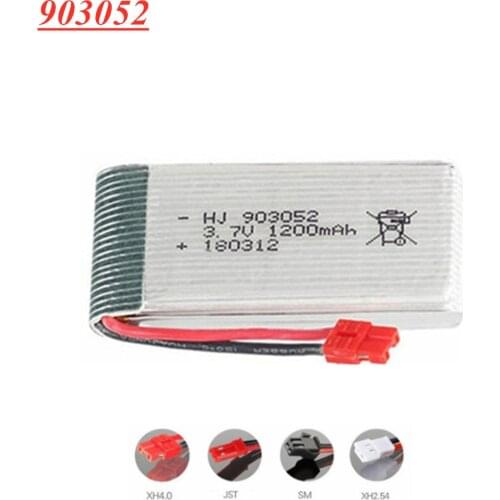 3.7V 1200mAh 903052 lipo Battery for SYMA X5 X5C X5SW X5S X5SC X5SH RC Drone Spare Parts 3.7V Rechargeable battery 1pcs to 5pcs