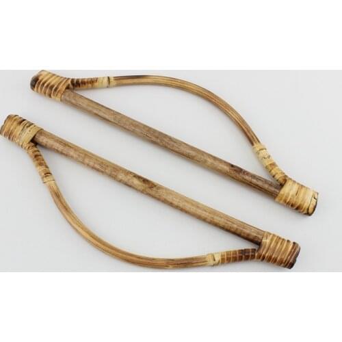 4-10 Pieces,27X8cm Deep Color Rattan Purse Bag Handle,DIY craft Retro Women Bag Handles Rattan,Natural Rattan Handles