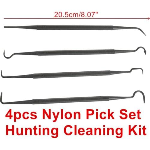 4pcs Nylon Pick Set Double Ended Universal Gun Hunting Cleaning Kit Tactical Gun Rifle Pistol Cleaning Tool