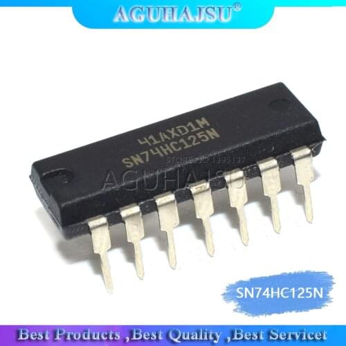 5PCS SN74HC125N DIP14 SN74HC125 DIP 74HC125N 74HC125 DIP-14 MC74HC125AN HD74HC125P TC74HC125AP