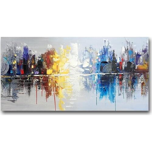 Abstract Oil Paintings Hand Painted on Canvas Wall Art for Living Room Wall Décor Modern Abstract Art for Bedroom