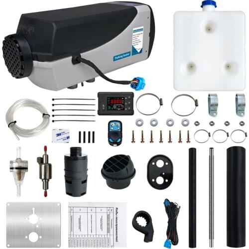 5KW 12V Car Heater Diesels Air Parking Heater LCD Remote Control Monitor Switch Silencer for Trucks Bus Trailer Heater