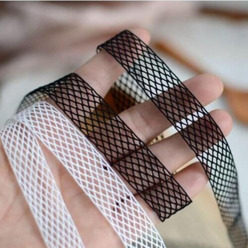 White Black Elastic Lace Ribbon Fabric DIY Garment Accessories Sewing Trim Wedding Lace