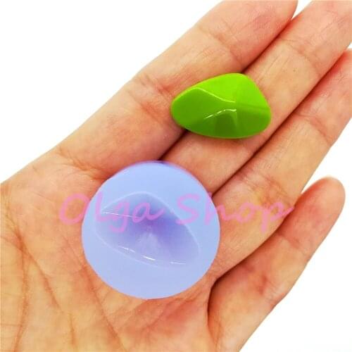 BYL395 Fancy Cabochon Silicone Mold Resin Art Earrings Pendant Necklace Making Craft Decoration Fondant Oven Safe 22mm x 13.8mm