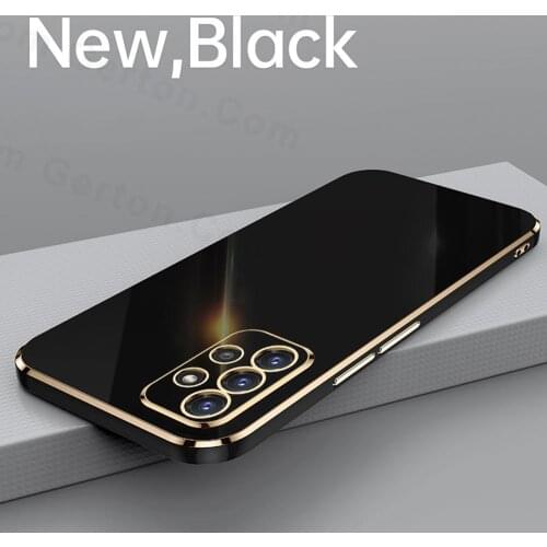 Luxury Gold Plated Electroplated Case For Samsung Galaxy A52 A72 A22 A82 A32 5G Cover Silicone Lens Protection For Samsung a 52