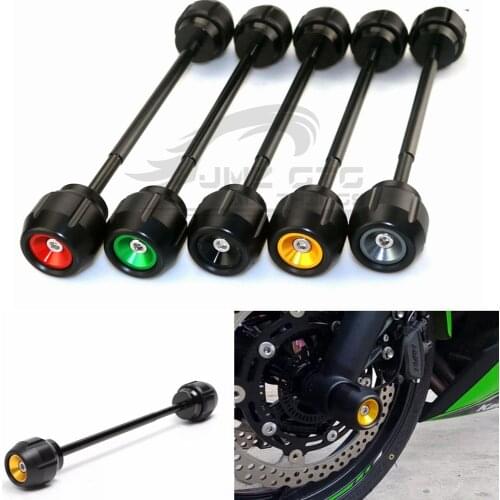 For Kawasaki Z900 2017-2018-2019 Motorcycle CNC Aluminum Front Axle Fork Crash Sliders Wheel Falling Protection Protector