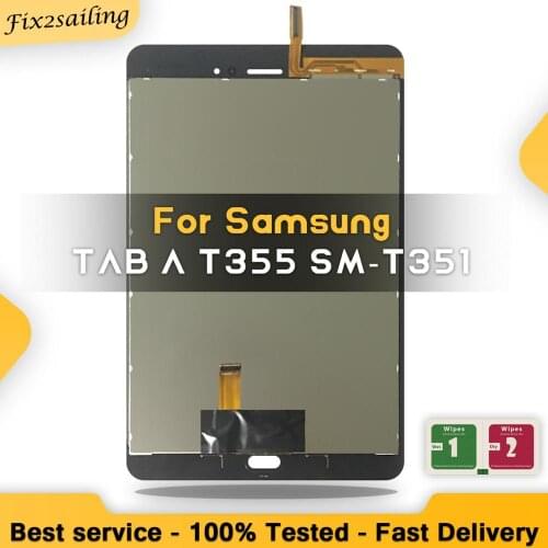 For Samsung Galaxy Tab A SM-T355 T355 T350 SM-T350 LCD Display With Touch Screen Digitizer Panel Part Tablet LCDs Replacement