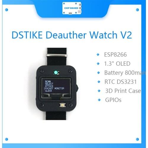 DSTIKE Deauther Watch V2 ESP8266 Programmable Development Board Smart Arduino
