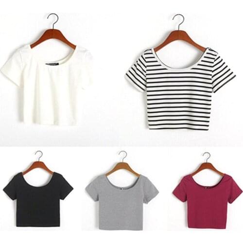 JETTING Women's Plain T-shirts