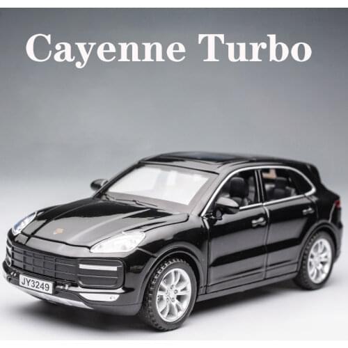 1/32 Diecast Cayenne Turbo Alloy Car Models Metal Simulation 4 Doors Opened SUV Models Decorations Toys For Boys Children Gifts