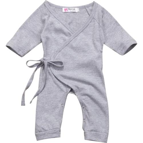 Newborn Baby Boy Girl Angel Wings Romper Jumpsuit Nightgown Sleepwear Outfits