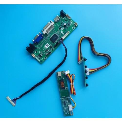 Kit for LP141WX3-TLQ2/TLN4/TLN3/TLR1/TLQ1/TLP2 Controller board Panel 1 lamps LVDS 1280X800 Signal VGA DVI 14.1"