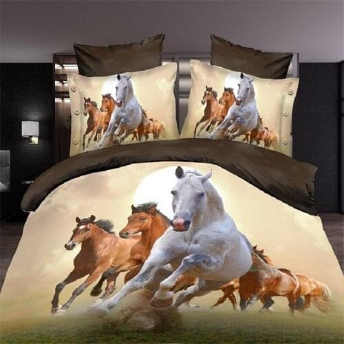 3d animals duvet cover sheet set queen twin size bed linen set