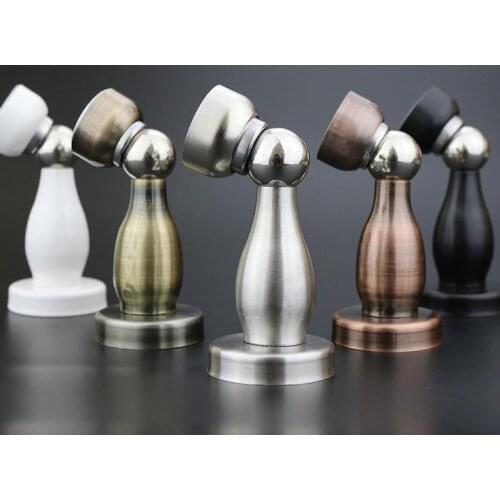 Stainless Steel Doorstop Strong Magnetic Door Stop Stopper Holder Catch Door Suction Door Hardware Door Closers Building Supply
