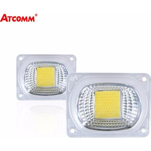 20W 30W 50W COB LED Light Matrix With Lens Reflector Lamp Cover 110V 220V High Lumen Full Wattage For Floodlight Spotlight