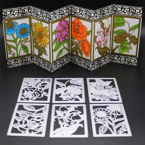 1656 Flower Cover Metal Cutting Dies For Scrapbooking Stencils DIY Album Cards Decoration Embossing Folder Craft Die Cut Cuts